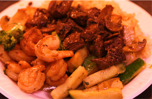Tokyo Grill hibachi plate